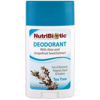 NUTRIBIOTIC, DEODORANT, TEA TREE, 2.6 OZ / 75g