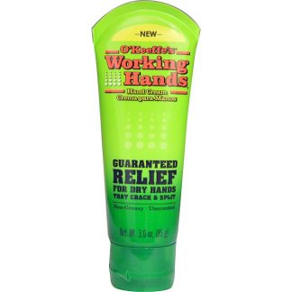 O'KEEFFE'S, WORKING HANDS, HAND CREAM, UNSCENTED, 3 OZ / 85g