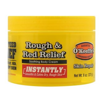 O'KEEFFE'S, ROUGH & RED RELIEF, SOOTHING BODY CREAM, 8 OZ / 227g