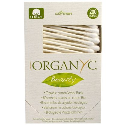 ORGANYC, BEAUTY, ORGANIC COTTON WOOL BUDS, 200 PIECES