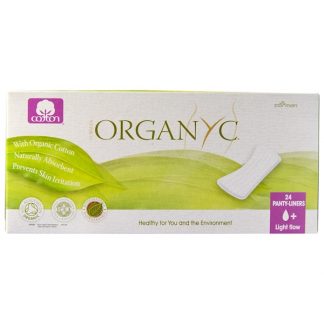 ORGANYC, ORGANIC COTTON PANTY LINERS, LIGHT FLOW, 24 PANTY LINERS