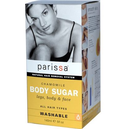 PARISSA, NATURAL HAIR REMOVAL SYSTEM, CHAMOMILE, BODY SUGAR, LEGS, BODY, & FACE, 5 FL OZ / 140ml