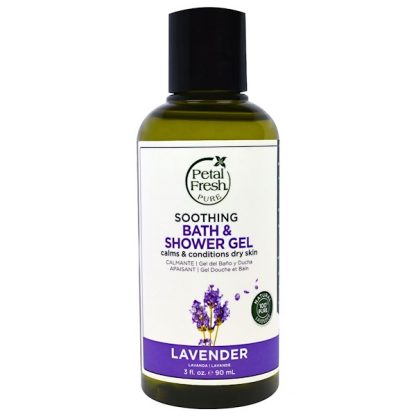 PETAL FRESH, PURE, SOOTHING BATH & SHOWER GEL, LAVENDER, 3 FL OZ / 90ml