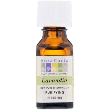 AURA CACIA, 100% PURE ESSENTIAL OIL, LAVANDIN, .5 FL OZ / 15ml