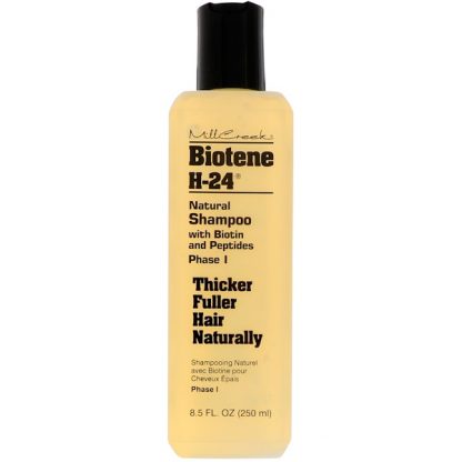 BIOTENE H-24, NATURAL SHAMPOO WITH BIOTIN AND PEPTIDES, PHASE I, 8.5 FL OZ / 250ml