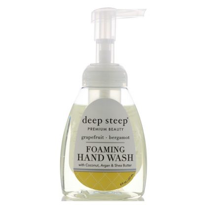 DEEP STEEP, FOAMING HAND WASH, GRAPEFRUIT-BERGAMOT, 8 FL OZ / 237ML)