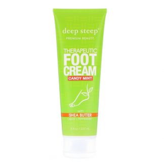 DEEP STEEP, THERAPEUTIC FOOT CREAM, CANDY MINT, 8 FL OZ / 237ml