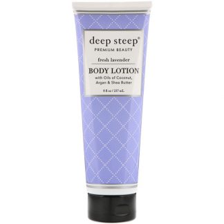 DEEP STEEP, BODY LOTION, FRESH LAVENDER, 8 FL OZ / 237ml