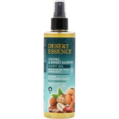 DESERT ESSENCE, JOJOBA & SWEET ALMOND BODY OIL SPRAY, 8.28 FL OZ / 245ml