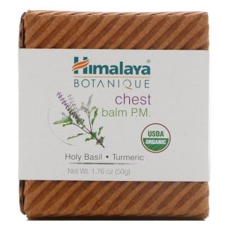 HIMALAYA, BOTANIQUE, CHEST BALM P.M., 1.76 OZ / 50g