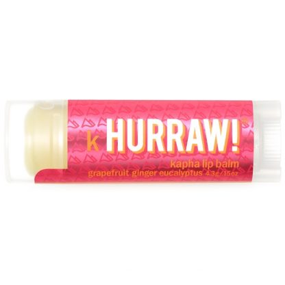 HURRAW! BALM, KAPHA LIP BALM, GRAPEFRUIT GINGER EUCALYPTUS, .15 OZ / 4.3g