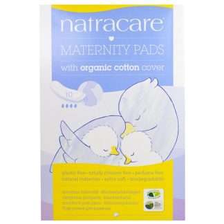 NATRACARE, MATERNITY PADS WITH ORGANIC COTTON COVER, 10 PADS