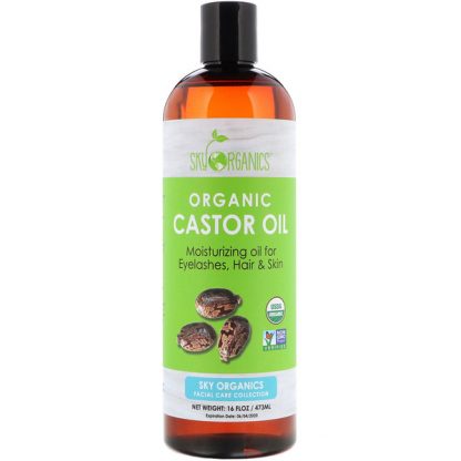 SKY ORGANICS, ORGANIC CASTOR OIL, 16 FL OZ / 473ml