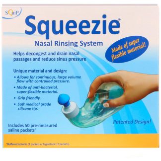 SQUIP, SQUEEZIE, NASAL RINSING SYSTEM, 1 KIT