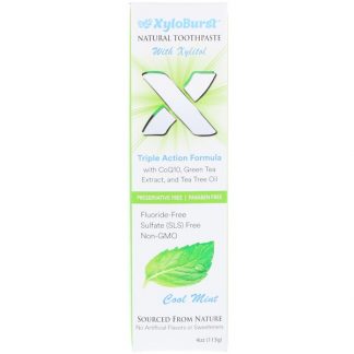 XYLOBURST, NATURAL TOOTHPASTE WITH XYLITOL, COOL MINT, 4 OZ / 113g