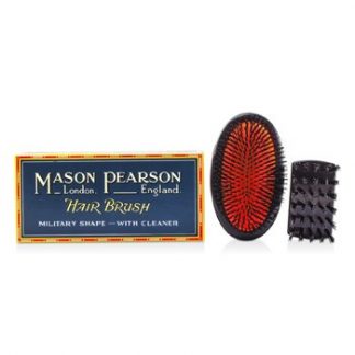 MASON PEARSON BOAR BRISTLE - SENSITIVE MILITARY PURE BRISTLE MEDIUM SIZE HAIR BRUSH (DARK RUBY) 1PC