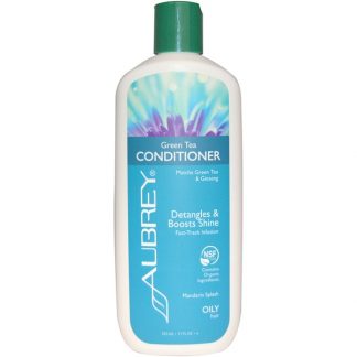 AUBREY ORGANICS, GREEN TEA CONDITIONER, MATCHA GREEN TEA & GINSENG, MANDARIN SPLASH, 11 FL OZ / 325ml