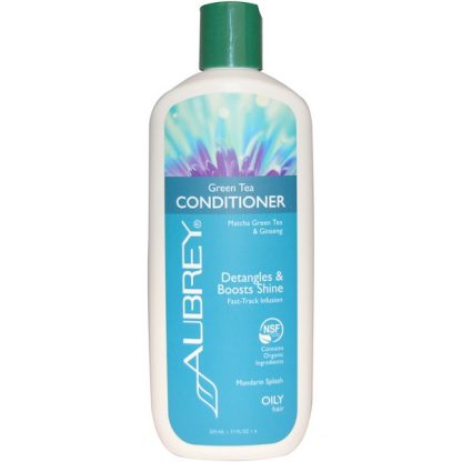 AUBREY ORGANICS, GREEN TEA CONDITIONER, MATCHA GREEN TEA & GINSENG, MANDARIN SPLASH, 11 FL OZ / 325ml