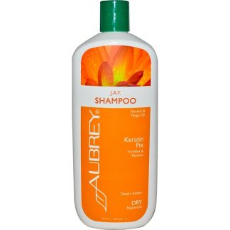 AUBREY ORGANICS, J.A.Y. SHAMPOO, KERATIN FIX, DRY/REPLENISH, 16 FL OZ / 473ml