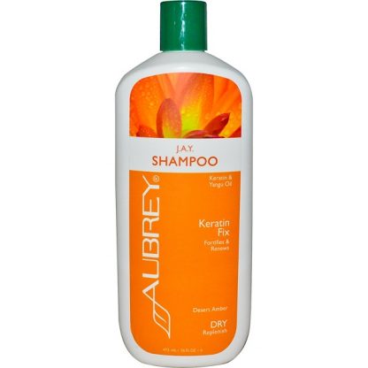 AUBREY ORGANICS, J.A.Y. SHAMPOO, KERATIN FIX, DRY/REPLENISH, 16 FL OZ / 473ml