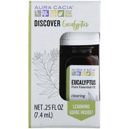 AURA CACIA, DISCOVER EUCALYPTUS, PURE ESSENTIAL OIL, .25 FL OZ / 7.4ml