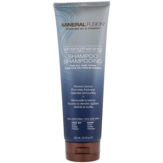 MINERAL FUSION, STRENGTHENING SHAMPOO, FOR ALL HAIR TYPES, 8.5 FL OZ / 250ml