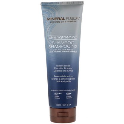 MINERAL FUSION, STRENGTHENING SHAMPOO, FOR ALL HAIR TYPES, 8.5 FL OZ / 250ml
