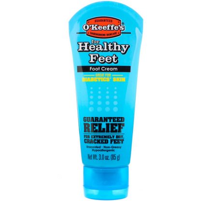 O'KEEFFE'S, HEALTHY FEET, FOOT CREAM, UNSCENTED, 3 OZ / 85g