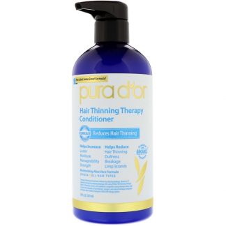 PURA D'OR, HAIR THINNING THERAPY CONDITIONER, 16 FL OZ / 473ml