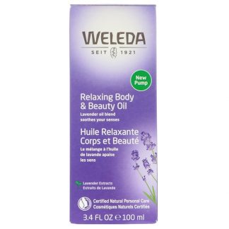 WELEDA, RELAXING BODY & BEAUTY OIL, LAVENDER EXTRACTS, 3.4 FL OZ / 100ml