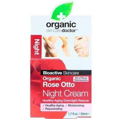 ORGANIC DOCTOR, ORGANIC ROSE OTTO NIGHT CREAM, 1.7 FL OZ / 50ml