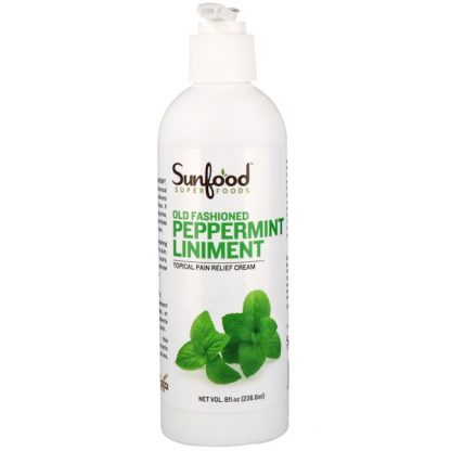 SUNFOOD, OLD FASHIONED PEPPERMINT LINIMENT, 8 FL OZ / 236.6ml