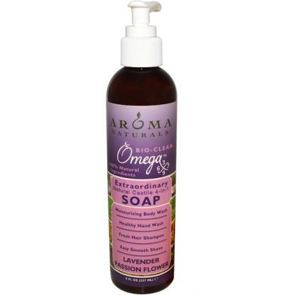 AROMA NATURALS, 4-IN-1 SOAP, LAVENDER PASSION FLOWER, 8 FL OZ / 237ml