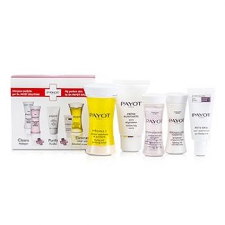 PAYOT TRAVEL SET: SPECIALE 5 + CREME PURIFIANTE + DEMAQUILLANT ESSENTIEL + LOTION ESSENTIELLE + PATE GRISE 5PCS