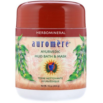 AUROMERE, AYURVEDIC MUD BATH & MASK, 16 OZ / 454g