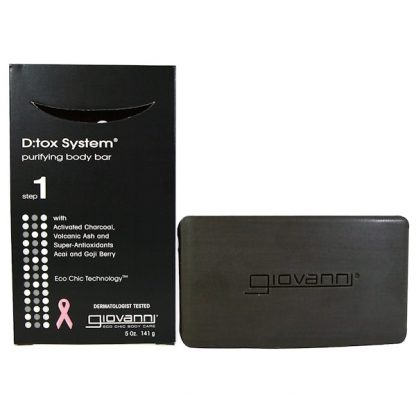 GIOVANNI, D:TOX SYSTEM, PURIFYING BODY BAR, STEP 1, 5 OZ / 141g