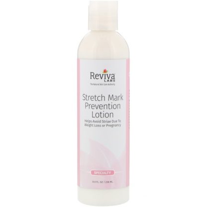 REVIVA LABS, STRETCH MARK PREVENTION LOTION, 8 FL OZ / 236ml