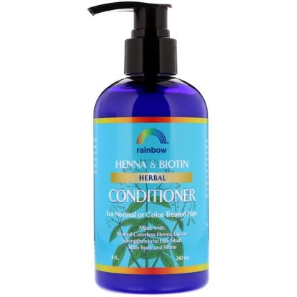 RAINBOW RESEARCH, HENNA & BIOTIN HERBAL CONDITIONER, 8 FL OZ / 240ml