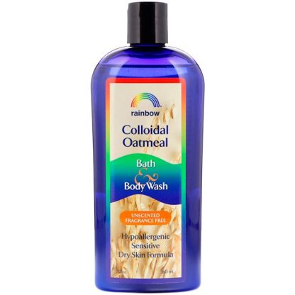 RAINBOW RESEARCH, COLLOIDAL OATMEAL, BATH & BODY WASH, UNSCENTED FRAGRANCE FREE, 12 OZ / 360ml