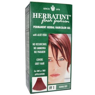 HERBATINT, PERMANENT HERBAL HAIRCOLOR GEL, FF 1 HENNA RED, 4.56 FL OZ / 135ml