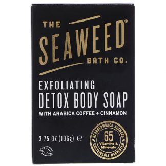 THE SEAWEED BATH CO., EXFOLIATING DETOX BODY SOAP, 3.75 OZ / 106g
