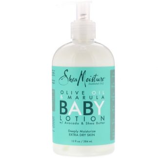 SHEAMOISTURE, OLIVE OIL & MARULA BABY LOTION, FOR EXTRA DRY SKIN, 13 FL OZ / 384ml