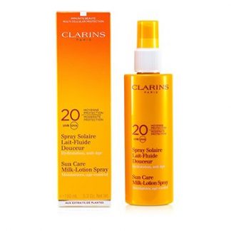 CLARINS SUN CARE MILK-LOTION SPRAY MODERATE PROTECTION UVB/UVA 20 150ML/5.3OZ