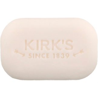 KIRK'S, 100% PREMIUM COCONUT OIL GENTLE CASTILE SOAP, FRAGRANCE FREE, 4 OZ / 113g