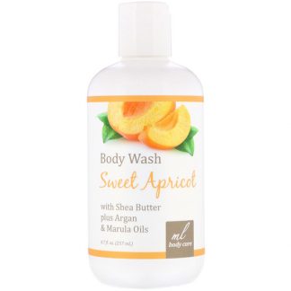 MADRE LABS, BODY WASH, SWEET APRICOT WITH SHEA BUTTER PLUS ARGAN & MARULA OILS, 8.7 FL OZ / 257ml
