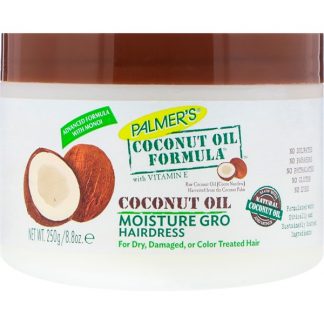 PALMER'S, COCONUT OIL FORMULA, WITH VITAMIN E, MOISTURE GRO HAIRDRESS, 8.8 OZ / 250g