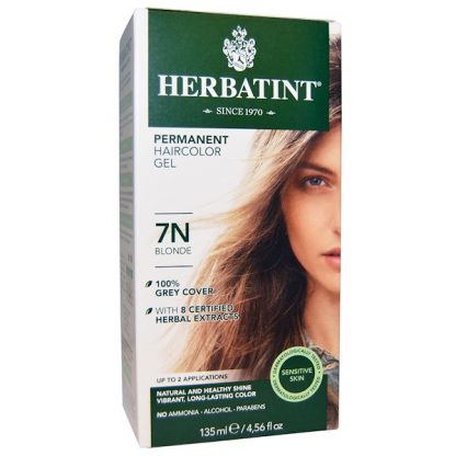 HERBATINT, PERMANENT HAIRCOLOR GEL, 7N BLONDE, 4.56 FL OZ / 135ml