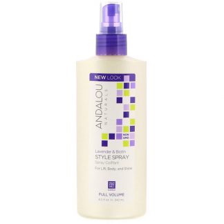 ANDALOU NATURALS, STYLE SPRAY, FULL VOLUME, LAVENDER & BIOTIN, 8.2 FL OZ / 242ml