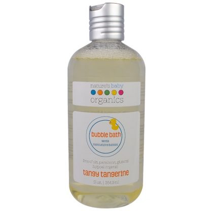 NATURE'S BABY ORGANICS, BUBBLE BATH, GENTLE MOISTURIZING BUBBLES, TANGY TANGERINE, 12 OZ / 354.9ml