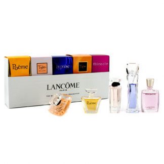 LANCOME THE BEST OF LANCOME FRAGRANCES MINIATURES COFFRET 5PCS GIFT SET FOR WOMEN